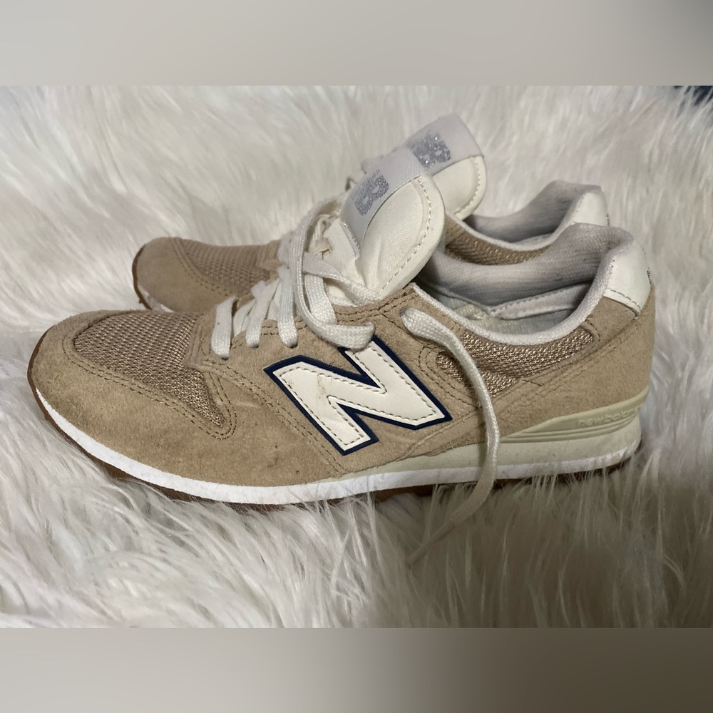 New Balance Tan and White Sneakers- US Size 7